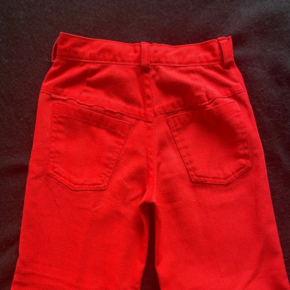 Vintage 1970’s Gender Neutral Red Bell Bottom Trousers! - Picture 11 of 11